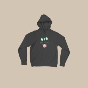 Rewind to the 90s in Black" Hoodie by Drip Dynasty